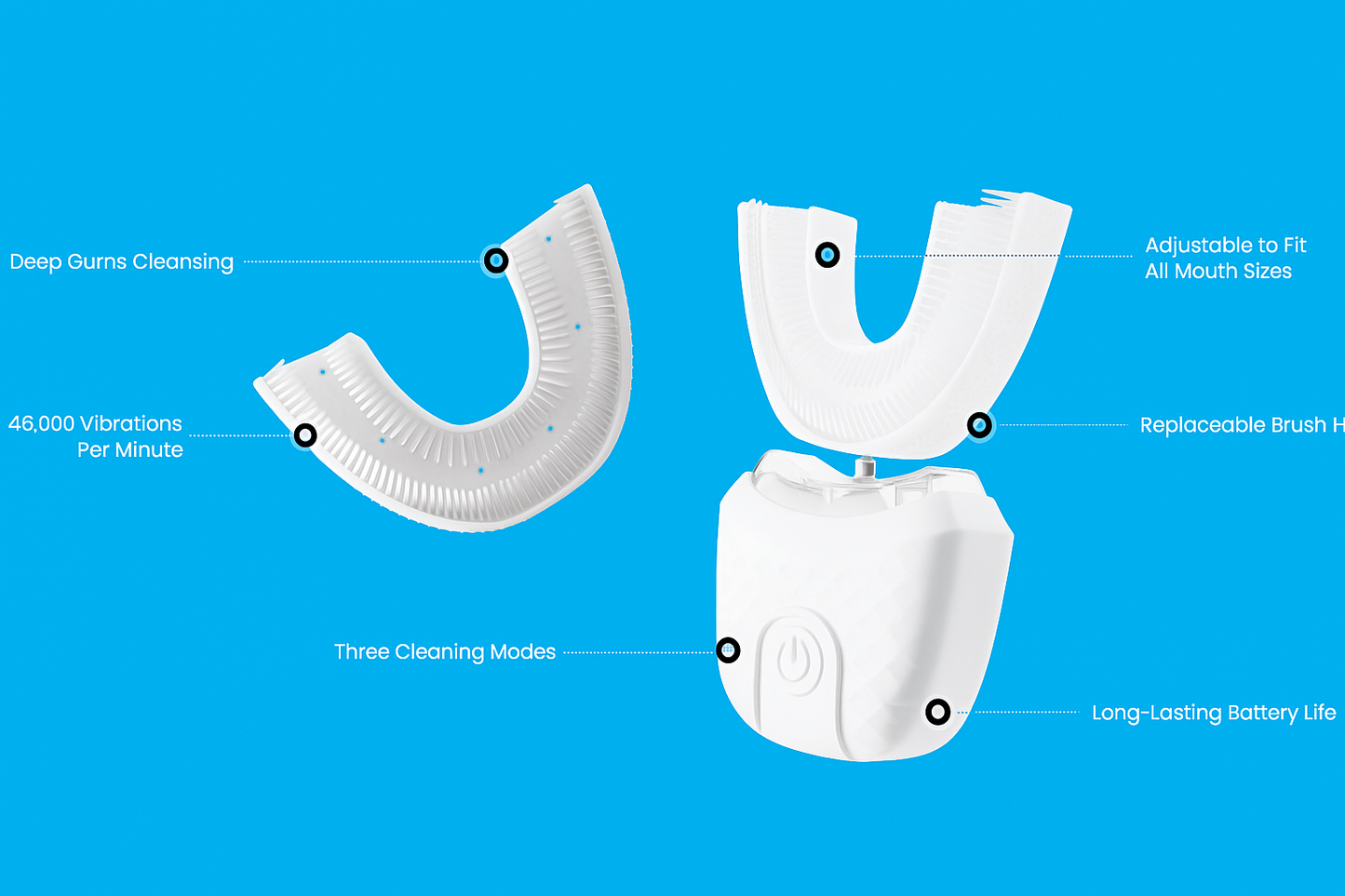 U-Shaped Automatic Toothbrush - Smilo ™️